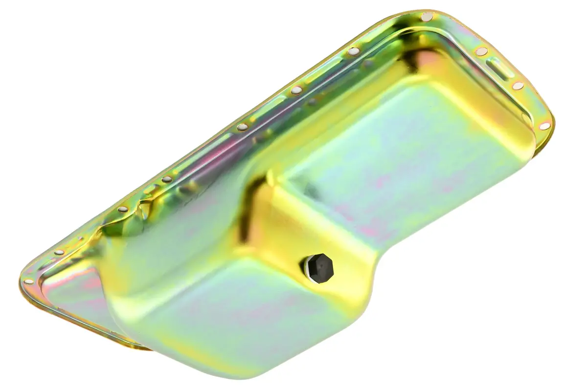 Compatible/Replacement For Chrysler/Mopar Big Block B/Rb 361-383-400-413-426W-440 Steel Oil Pan – Zinc Plated, 5-Quart, Center Sump (1966–1972 B-Body & 1970–1974 E-Body) 1