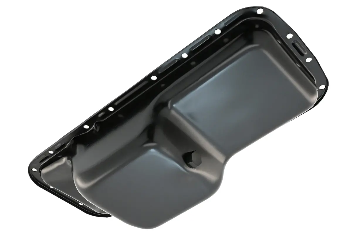 Compatible/Replacement For Chrysler/Mopar Big Block B/Rb 361-383-400-413-426W-440 Steel Oil Pan – Black, 5-Quart, Center Sump (1966–1972 B-Body & 1970–1974 E-Body) 1