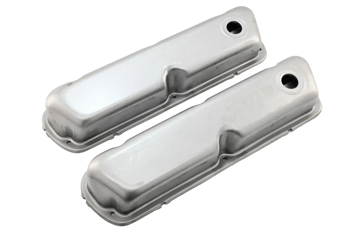 Steel Valve Covers For 1962–85 Ford Sb 260‑289‑302‑351W – Smooth – 1 Hole – Raw 1