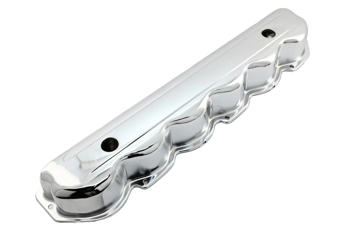 1965-89 Ford 240-300 Straight-Inline 6 Cylinder Steel Valve Cover - Chrome 1