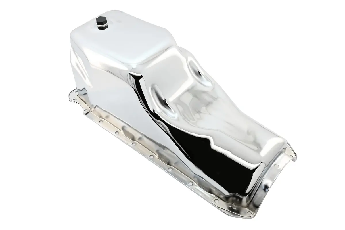 Steel Oil Pan – Fits 1966–1990 Chevy Big‑Block Truck 396‑402‑427‑454 – 6‑Quart Capacity – Chrome Finish 1