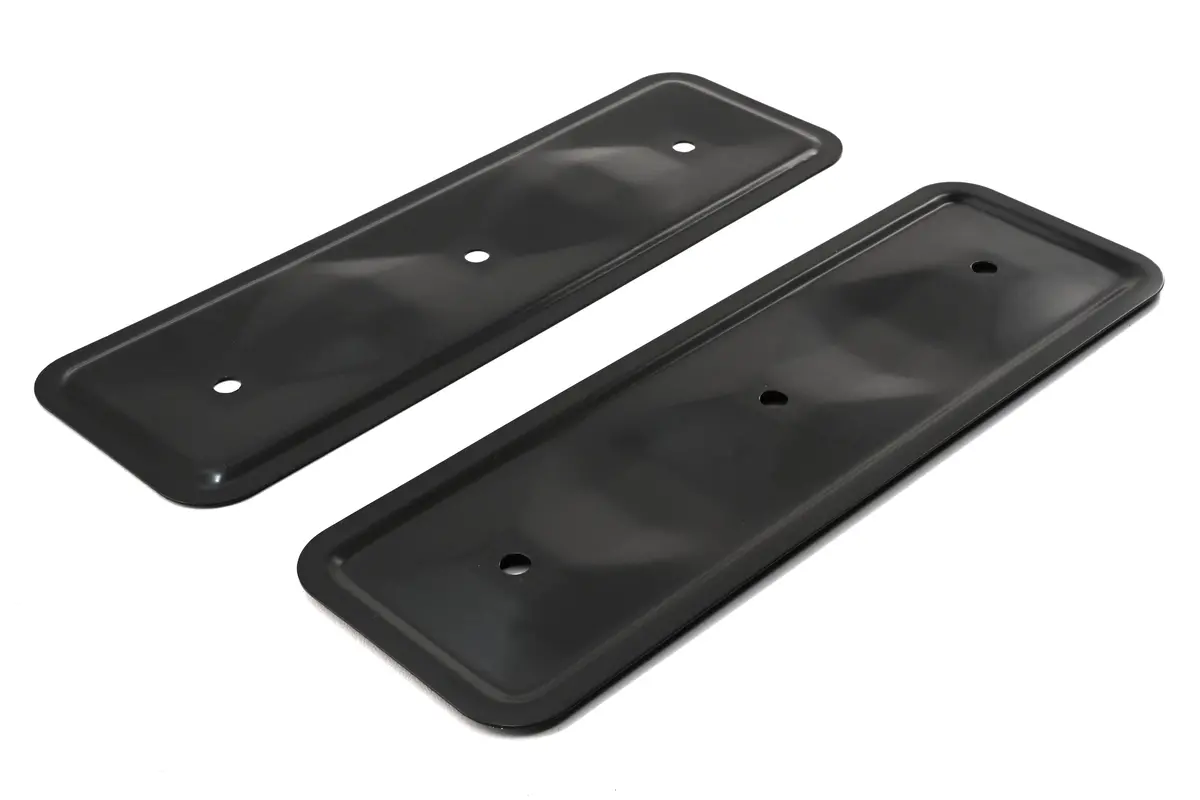 1962-74 Chevy 194-230-250 Straight-Inline 6 Cylinder Steel Valve Cover Side Plate - Black (One Plate Only) 1