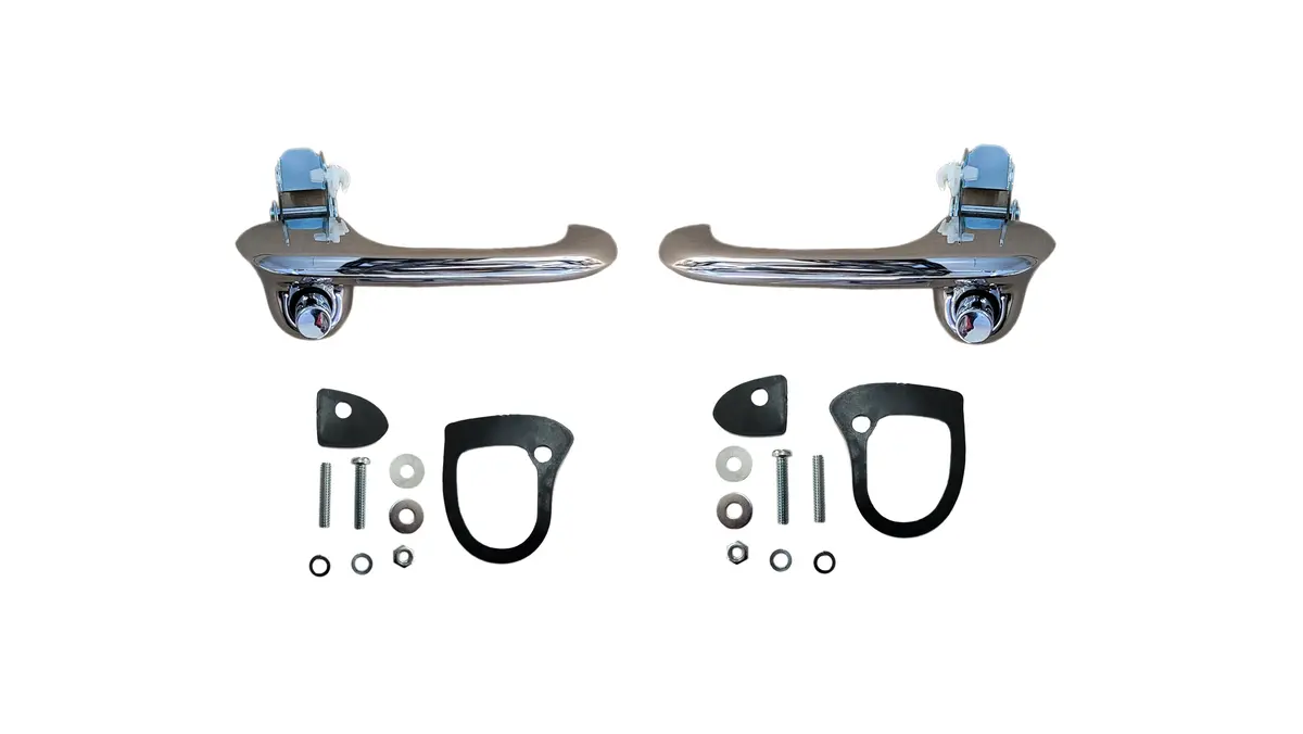 Fm67-159 1967-68 Ford Mustang Chrome Outside Door Handles 1