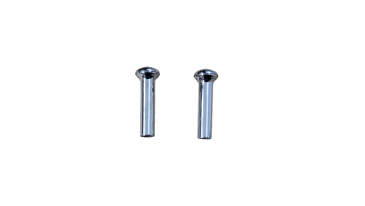 Fm-68Nd 1968-73 Ford Mustang Chrome Door Lock Knobs (Pair) 1