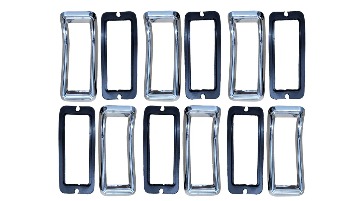 Fm67-Tbset 1967 Ford Mustang Tail Light Bezel Set (Set Of 6) 1