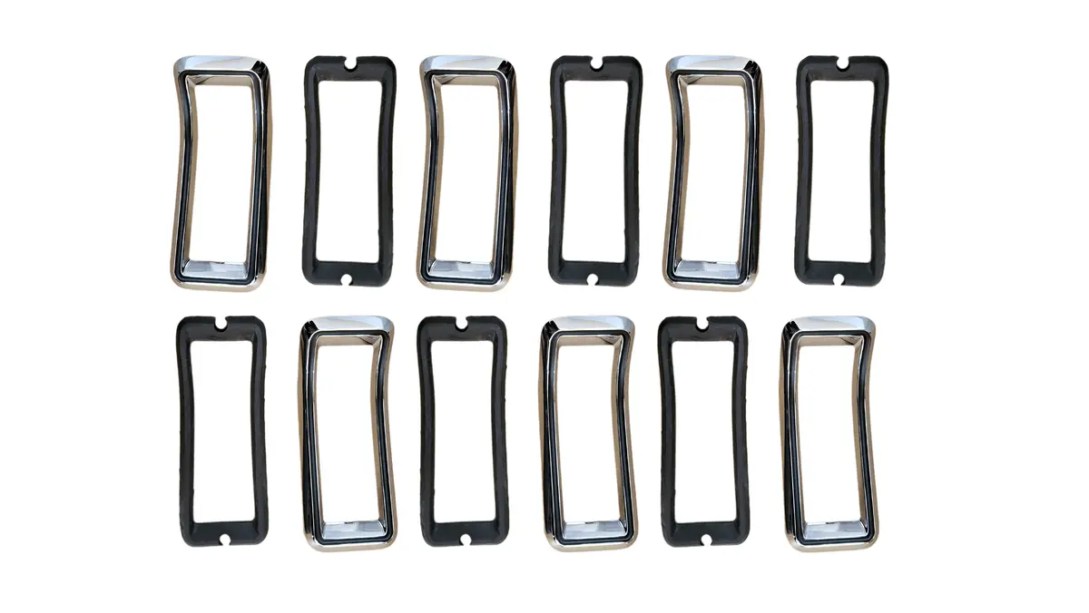 Fm68-Tbset 1968 Ford Mustang Tail Light Bezel Set (Set Of 6) 1
