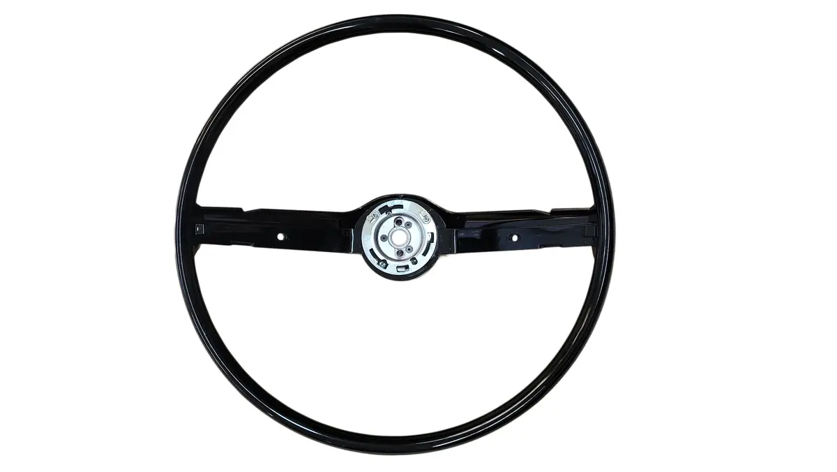 Fm69-260B 1968-69 Ford Mustang Standard Style Steering Wheel (Black) 1