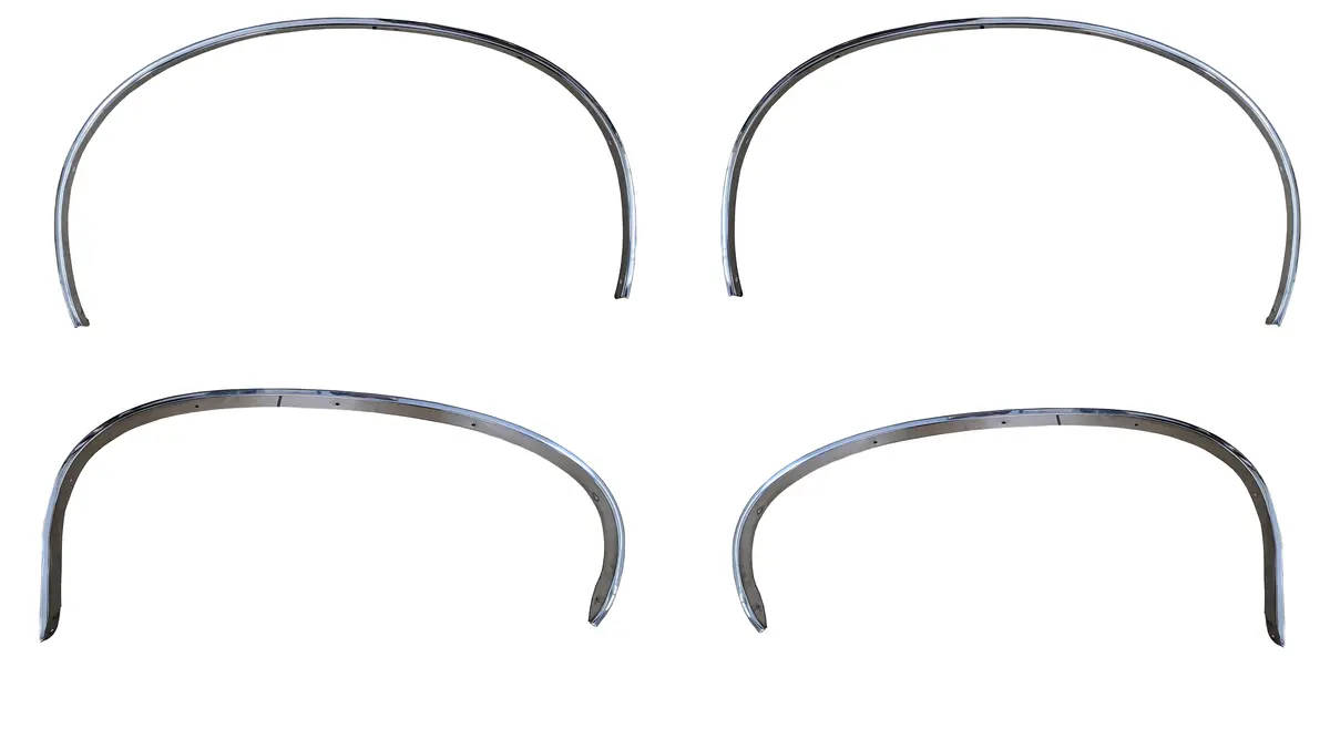Gto65-3081Set Gm 1964-65 Pontiac Gto Wheel Well Opening Moldings (Set Of 4) 1