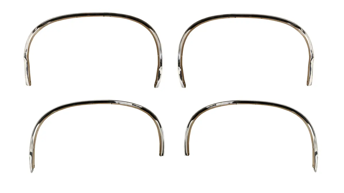 Gto69-3081Set Gm 1968-69 Pontiac Gto Wheel Well Opening Moldings (Set Of 4) 1