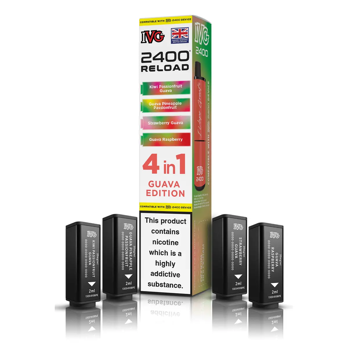 Ivg 2400 Reload 4-In-1 Guava Edition Pods 1
