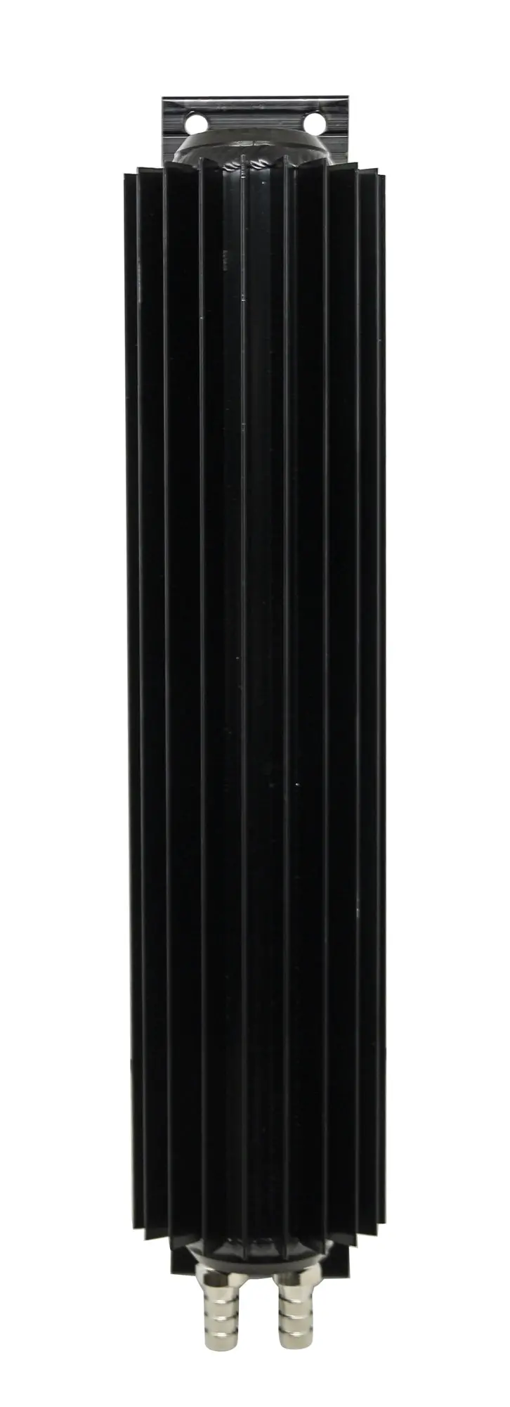 12" Black Finned Aluminum Dual Line Transmission Cooler - Chevy-Ford-Mopar 1