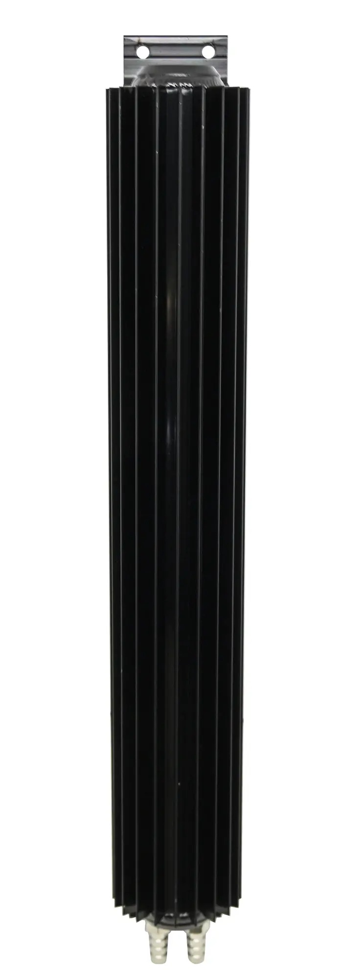 18" Finned Aluminum Dual Line Transmission Cooler - Chevy-Ford-Mopar - Black 1