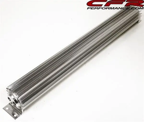 24" Finned Aluminum Dual Line Transmission Cooler - Chevy-Ford-Mopar 1