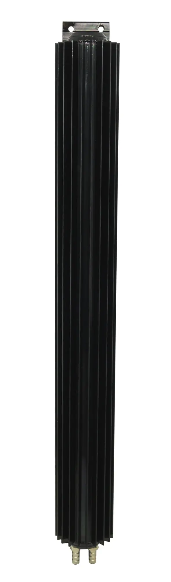 24" Finned Aluminum Dual Line Transmission Cooler - Chevy-Ford-Mopar - Black 1