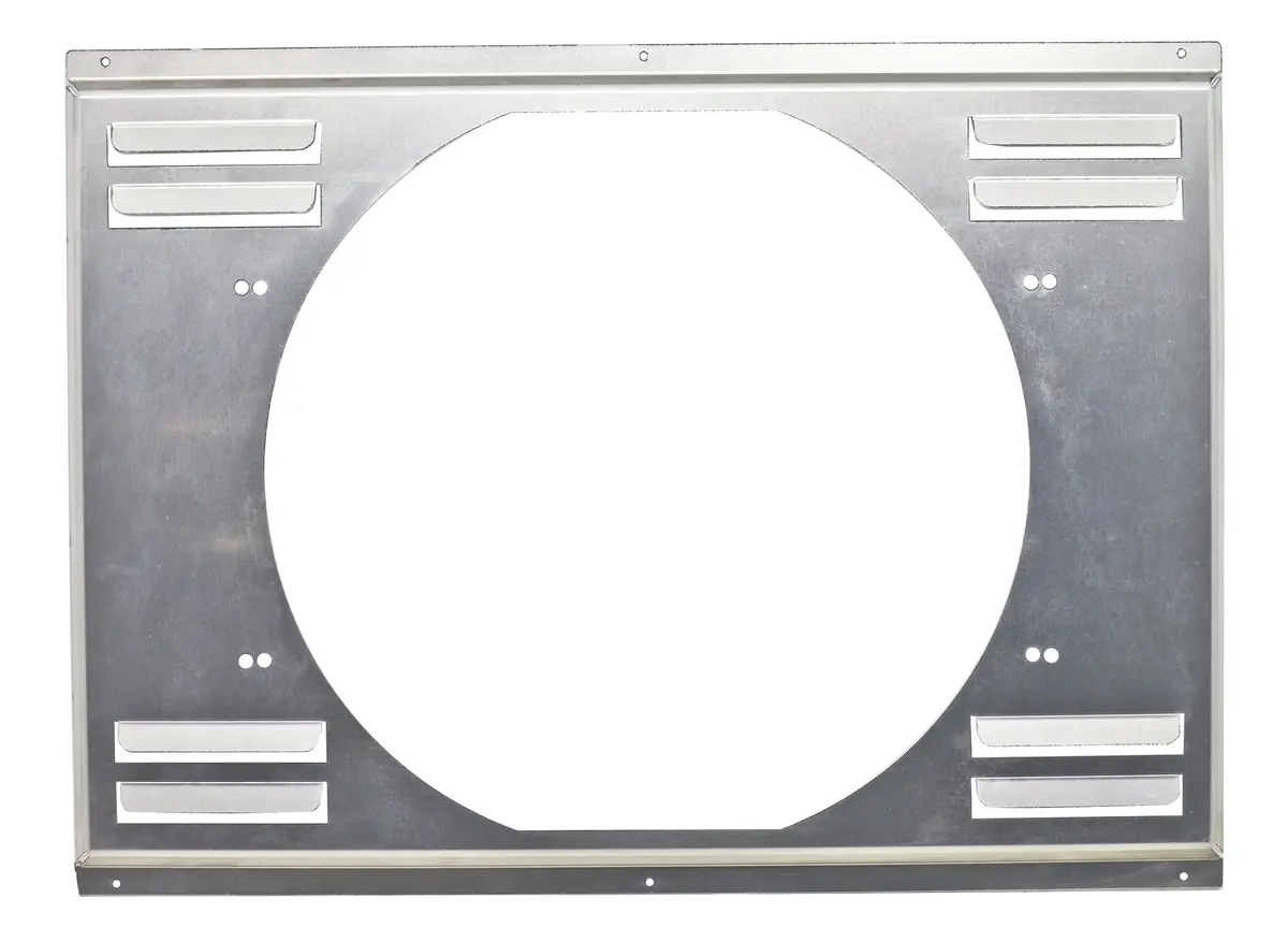 Aluminum Emc Louvered Fan Shroud 22-9-16"X16-5-8" Fits Cfr 28"X16-1-2" Radiators - Natural 1