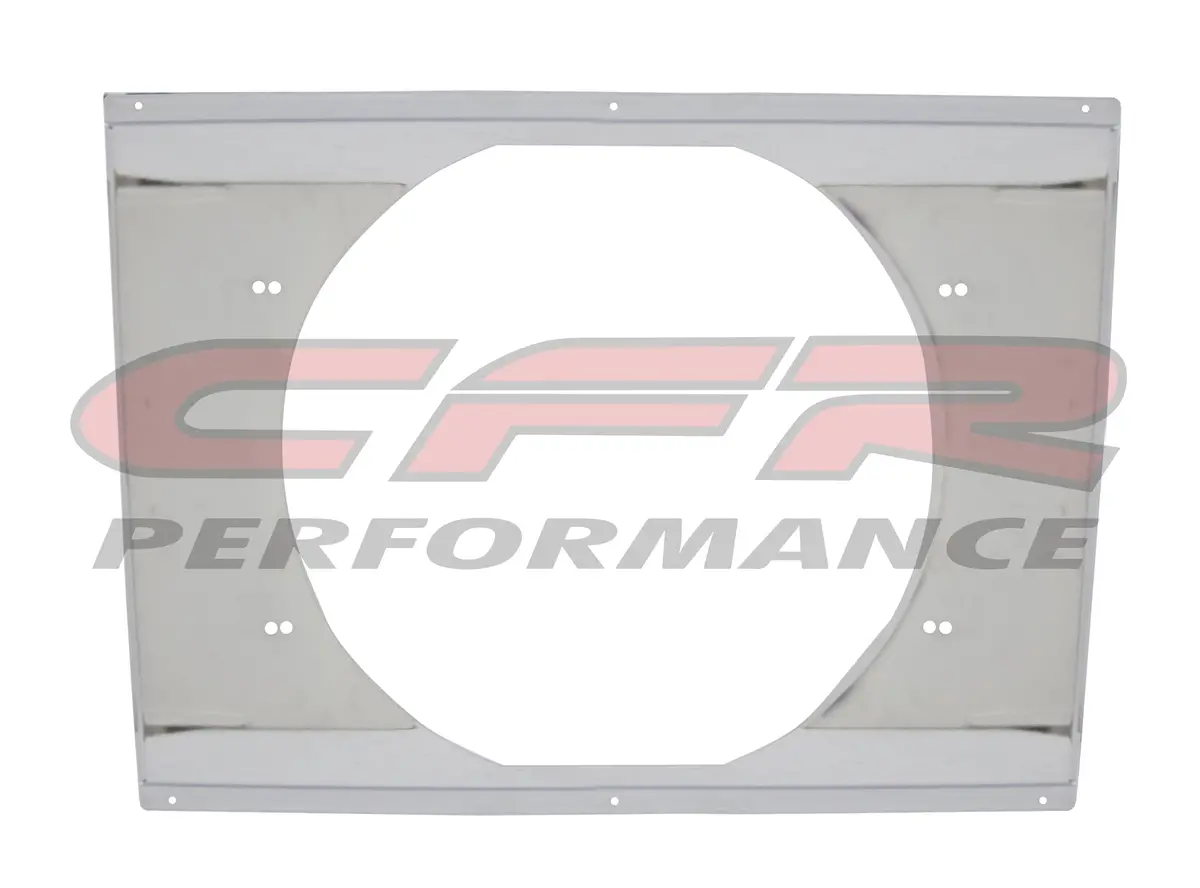 Chrome Radiator Fan Shroud Unit (22-5-8" X 16-5-8") Fits 28X16-1-2" Cfr Ultracool Radiators 1