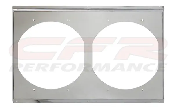 Radiator Chrome Fan Shroud Dual Unit (27-1-2" X 18-1-2") 1