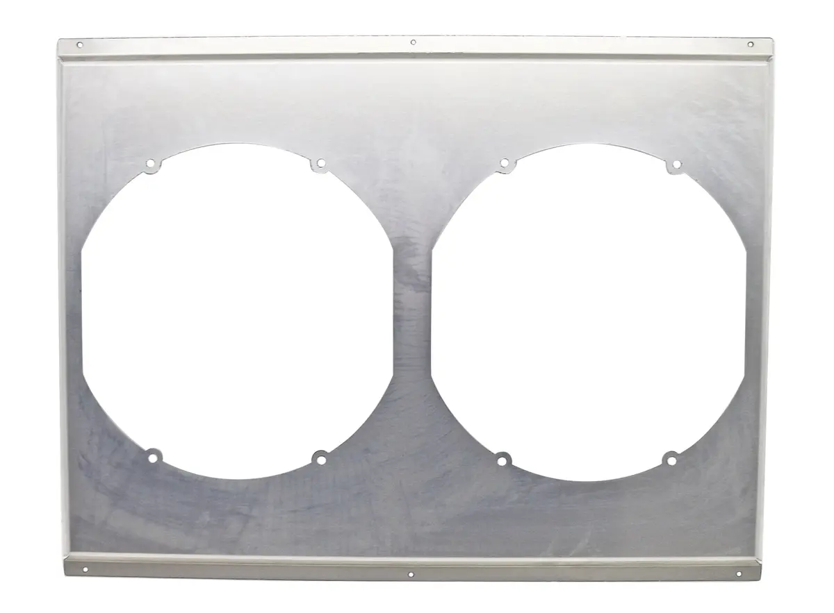 Aluminum Emc 1979-93 Ford 5.0L 302 Dual Fan Shroud Direct Fit Hz-79Mu - Natural 1