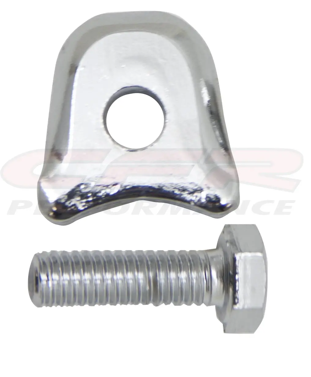 Steel Ford Distributor Hold Down Clamp W-Bolt - Chrome 1
