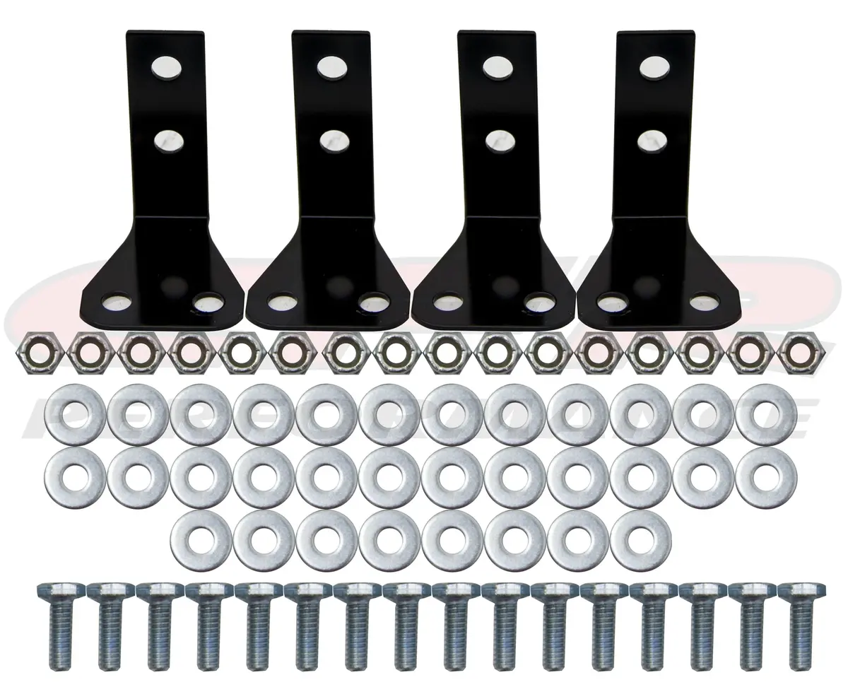 Steel Oil Cooler Mount Kit - Black 1