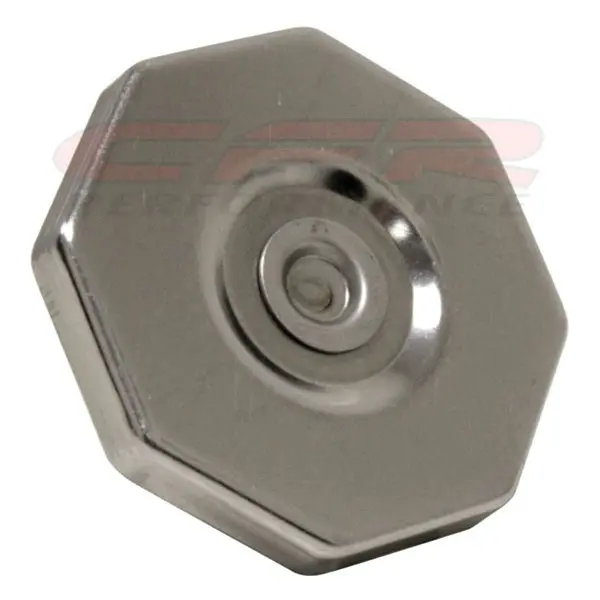 Chevy Ford Mopar Hexagon Twist-On Performance Radiator Cap - Stainless Steel 1