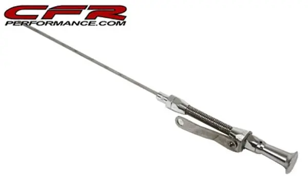 1957-79 Chevy Small Block Flexible Engine Oil Dipstick - Braided 1