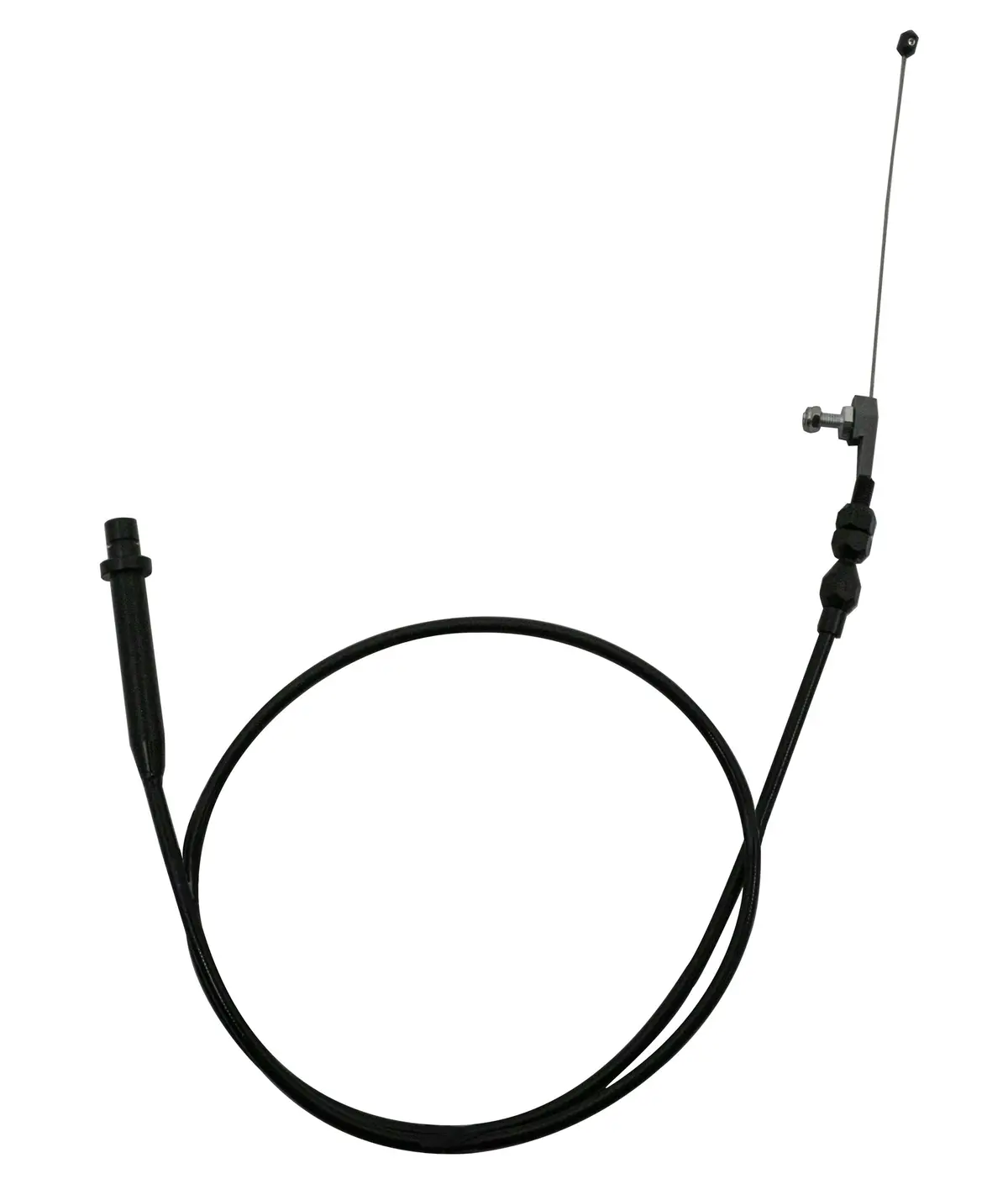 Polyethylene Chevy-Gm Turbo Th-350 Tuned Port Transmission Kickdown Cable Kit - Black 1