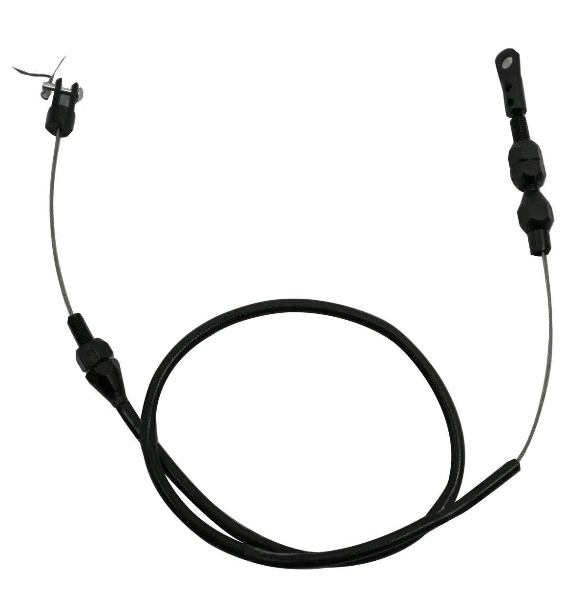 Polyethylene 24" Throttle Cable Kit Tuned-Port - Black 1