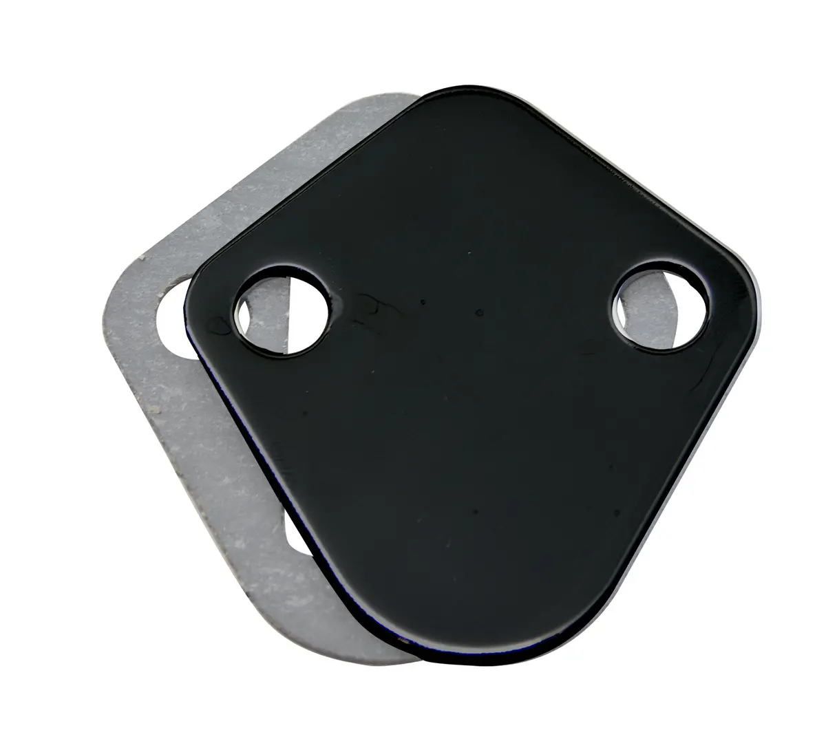 Steel Chevy Bb 396-454 And Ford Fuel Pump Block Off Plate - Black 1