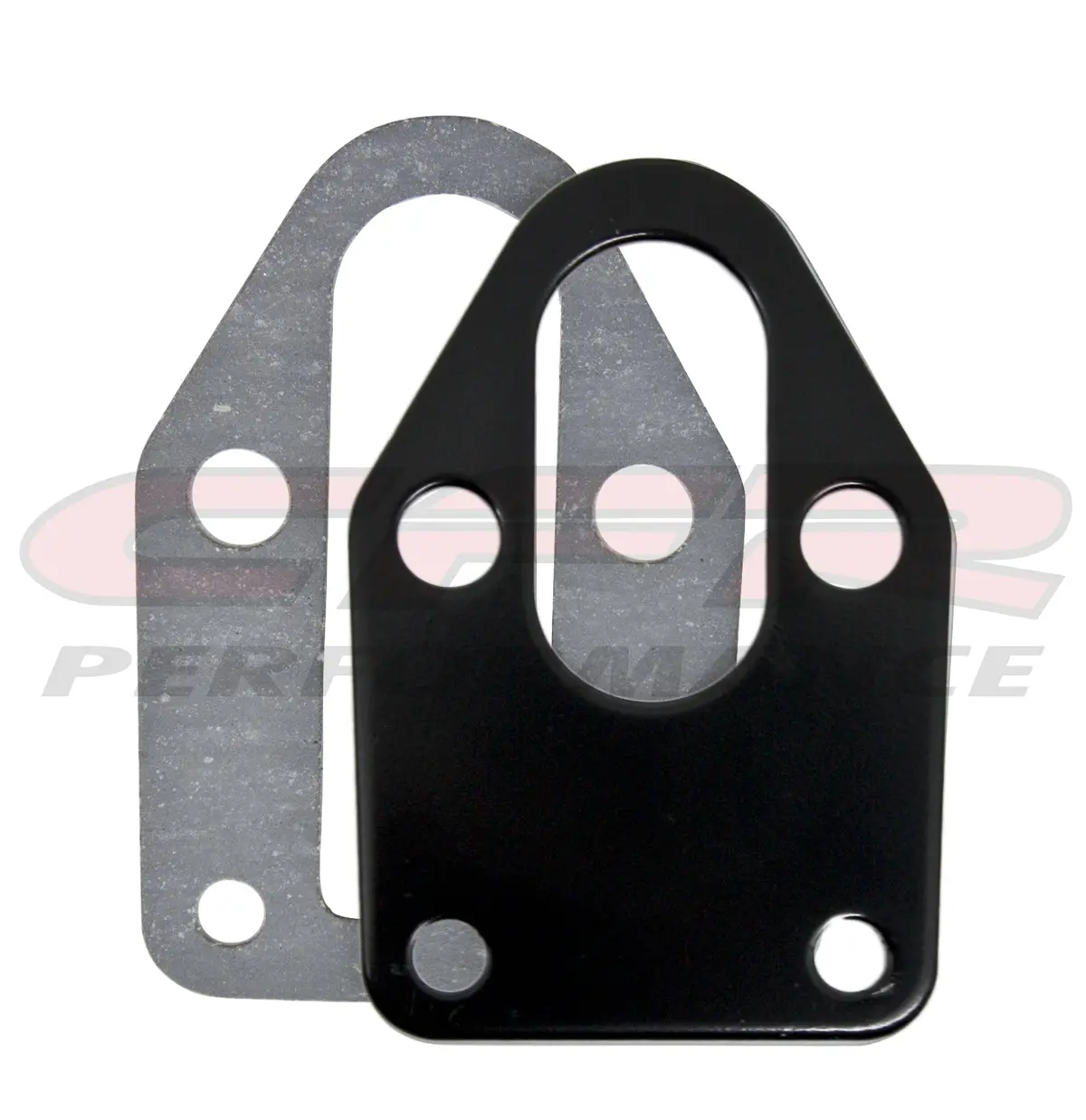 Steel Chevy Sb Fuel Pump Mounting Plate - Black 1