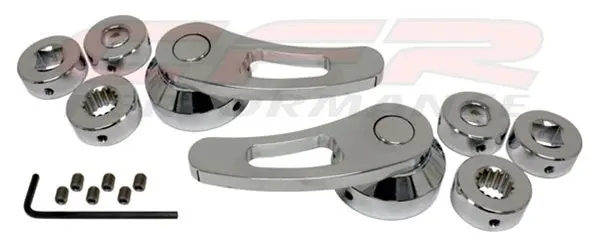 Chrome Billet Aluminum Door Handle Kit - Chevy-Ford-Mopar 1