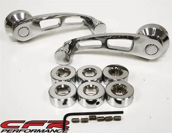 Chrome Billet Aluminum Window Crank Kit - Chevy-Ford-Mopar 1