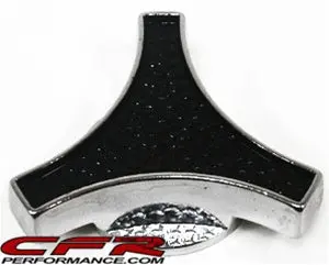 Air Cleaner Wing Nut 5-16" Threads - Chrome W- Black Top 1