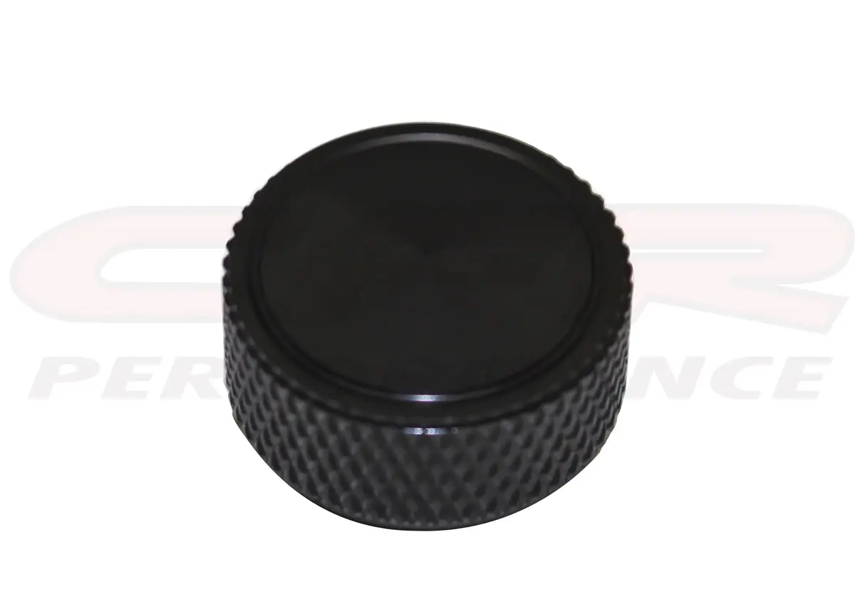 Aluminum Knurled Air Cleaner Nut 1-4-20 - Black 1