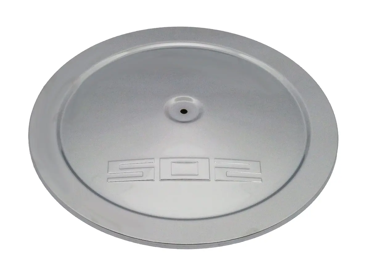 Chevy-Ford-Mopar 14" Air Cleaner Top 502 Logo - Chrome 1