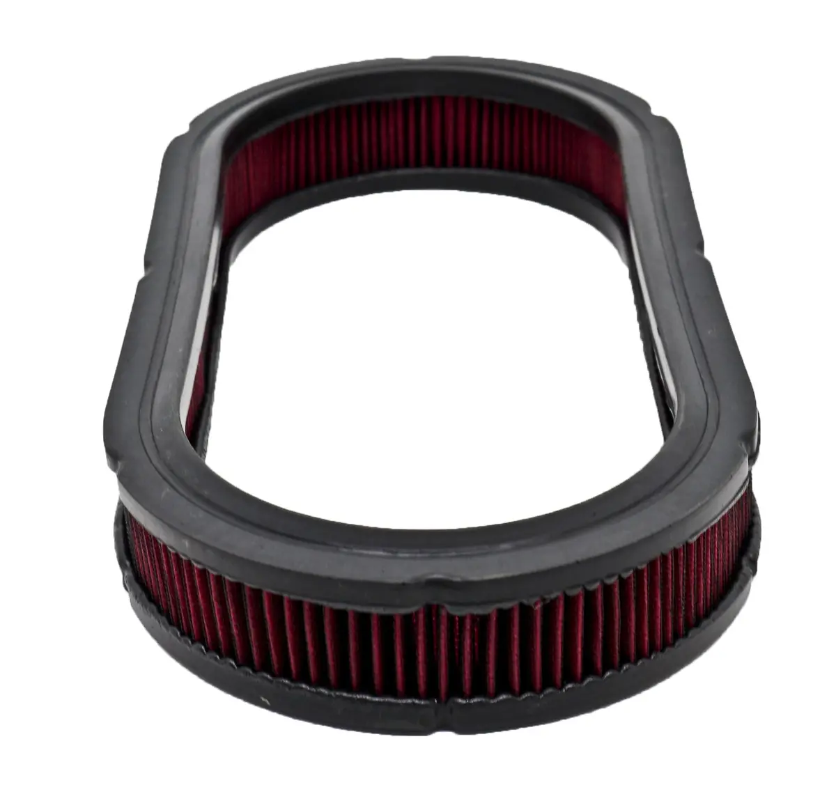Cfr Performance Cotton 15″ × 2″ Oval Washable Air Cleaner Filter – Red (Reusable / High Flow) 1