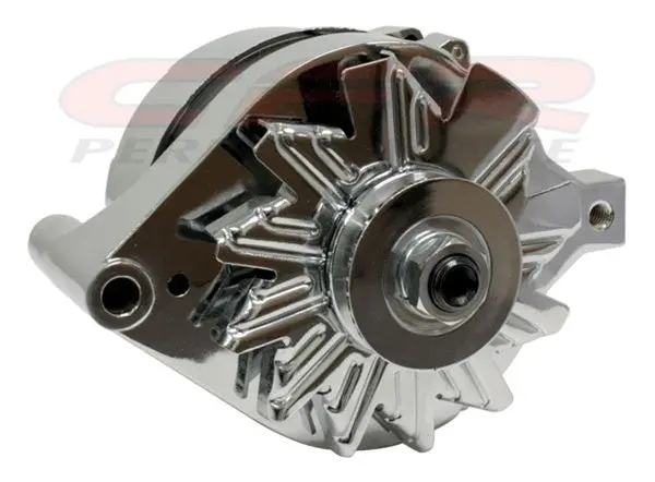 1966-91 Ford-Mercury-Jeep 110 Amp External Regulator Alternator - Chrome 1