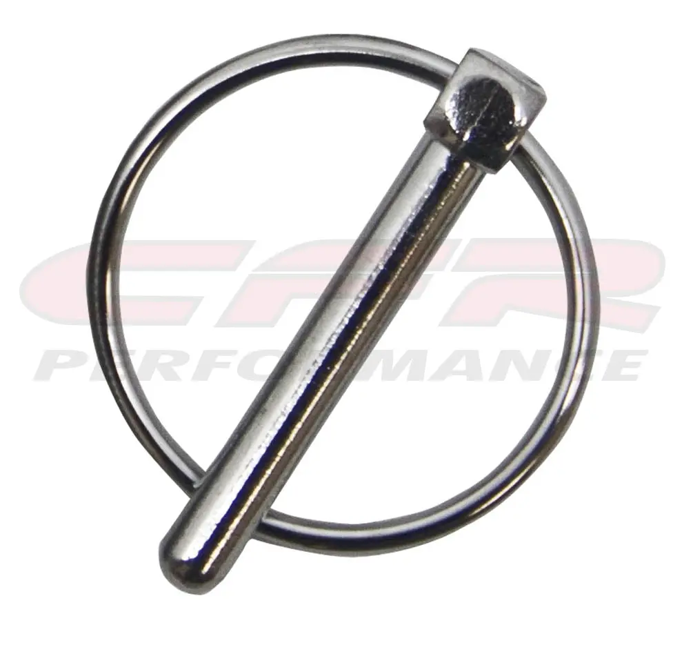 Steel 1-4" Flip Over Hood Pin - Chrome 1