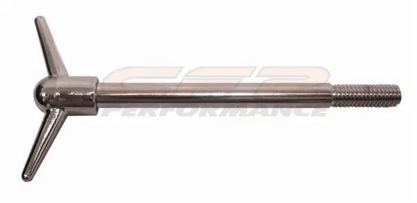 Chevy-Ford-Mopar 2-Piece Wing Nut For Valve Covers 3-1-2" Tall (5-16"-18 X 1" Studs) - Chrome 1