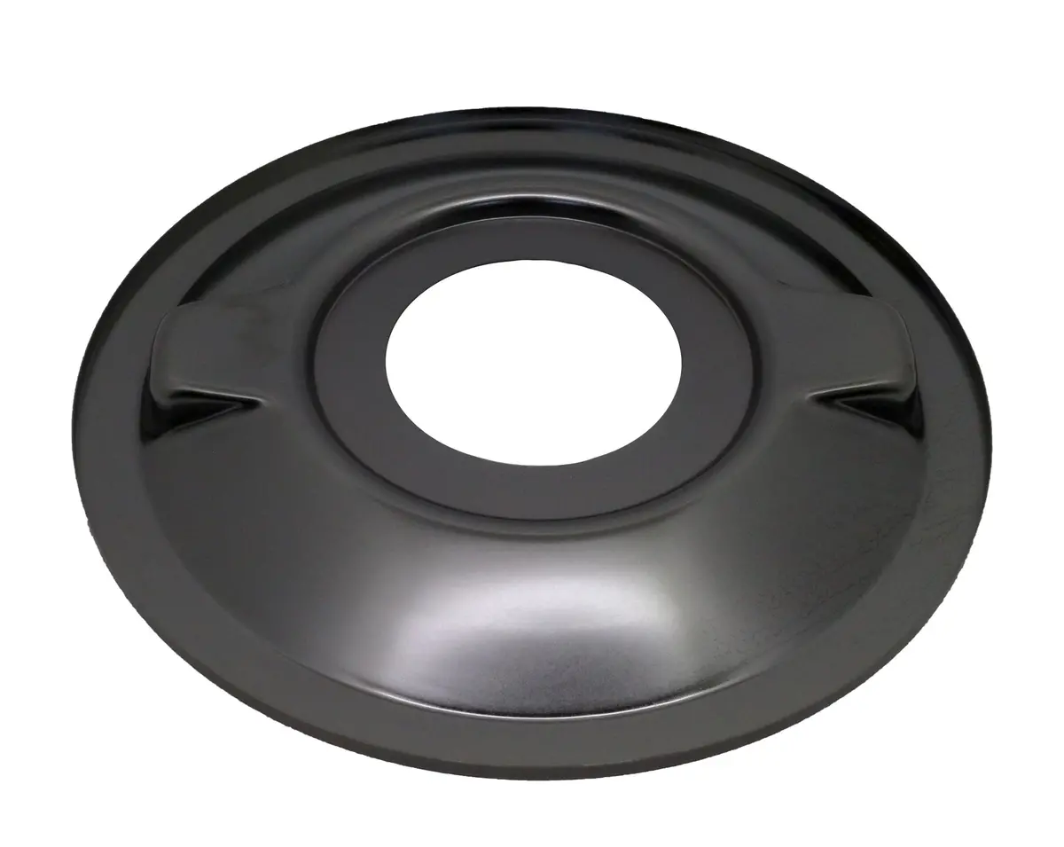 Chevy-Ford-Mopar Steel 16" Air Cleaner Drop Base- Black Chrome 1