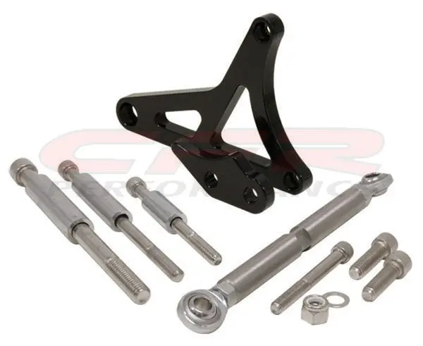 Ford Mustang 5.0 Billet Aluminum Alternator Bracket Set - Black 1