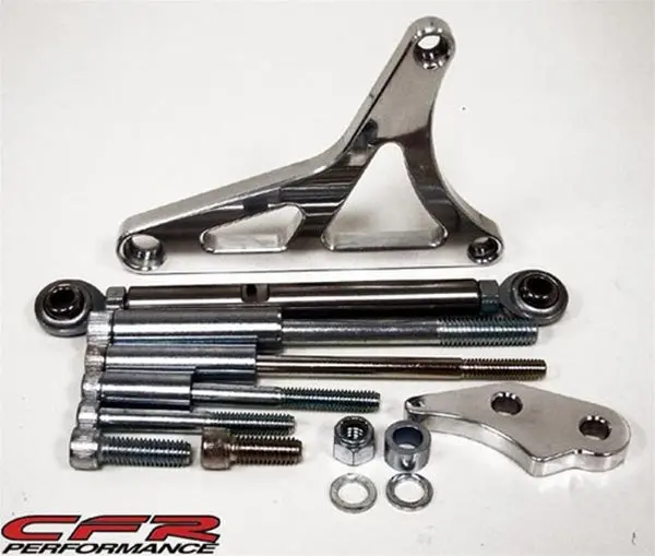 Ford Mustang 5.0 Billet Aluminum Alternator Bracket Set - Polished 1