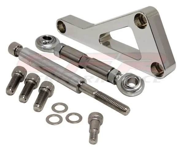 Chevy Small Block Alternator Bracket Set (Lwp) - Chrome 1