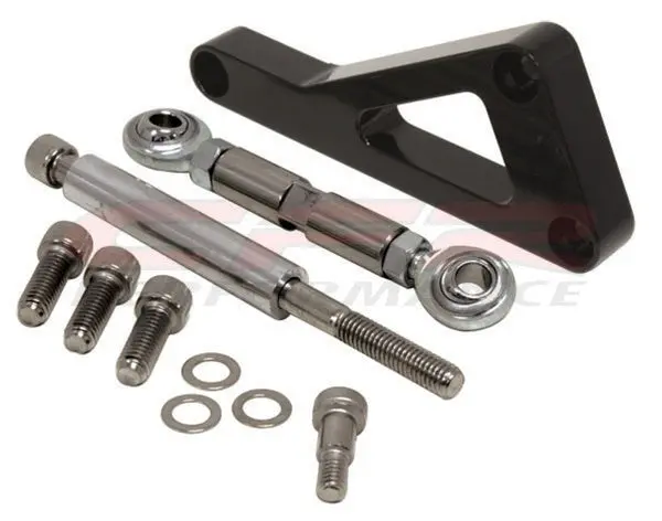 Chevy Small Block Alternator Bracket Set (Lwp) - Black 1