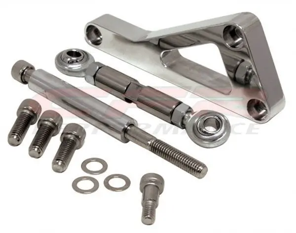 Chevy Small Block Alternator Bracket Set (Lwp) - Polished 1