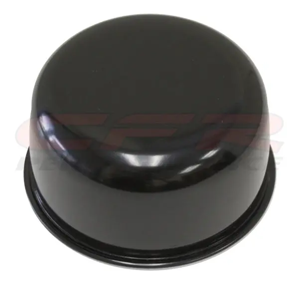 Chevy-Ford-Mopar Black Steel Breather - Smooth 1