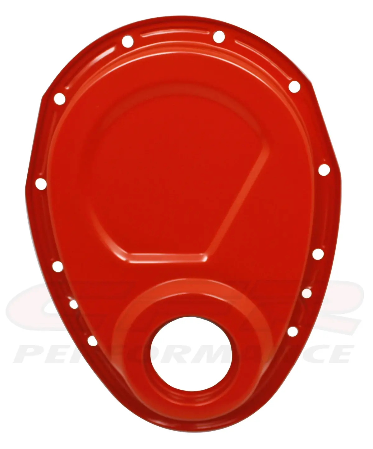Steel 1955-95 Chevy Sb 283-305-327-350-400 Timing Chain Cover - Orange 1
