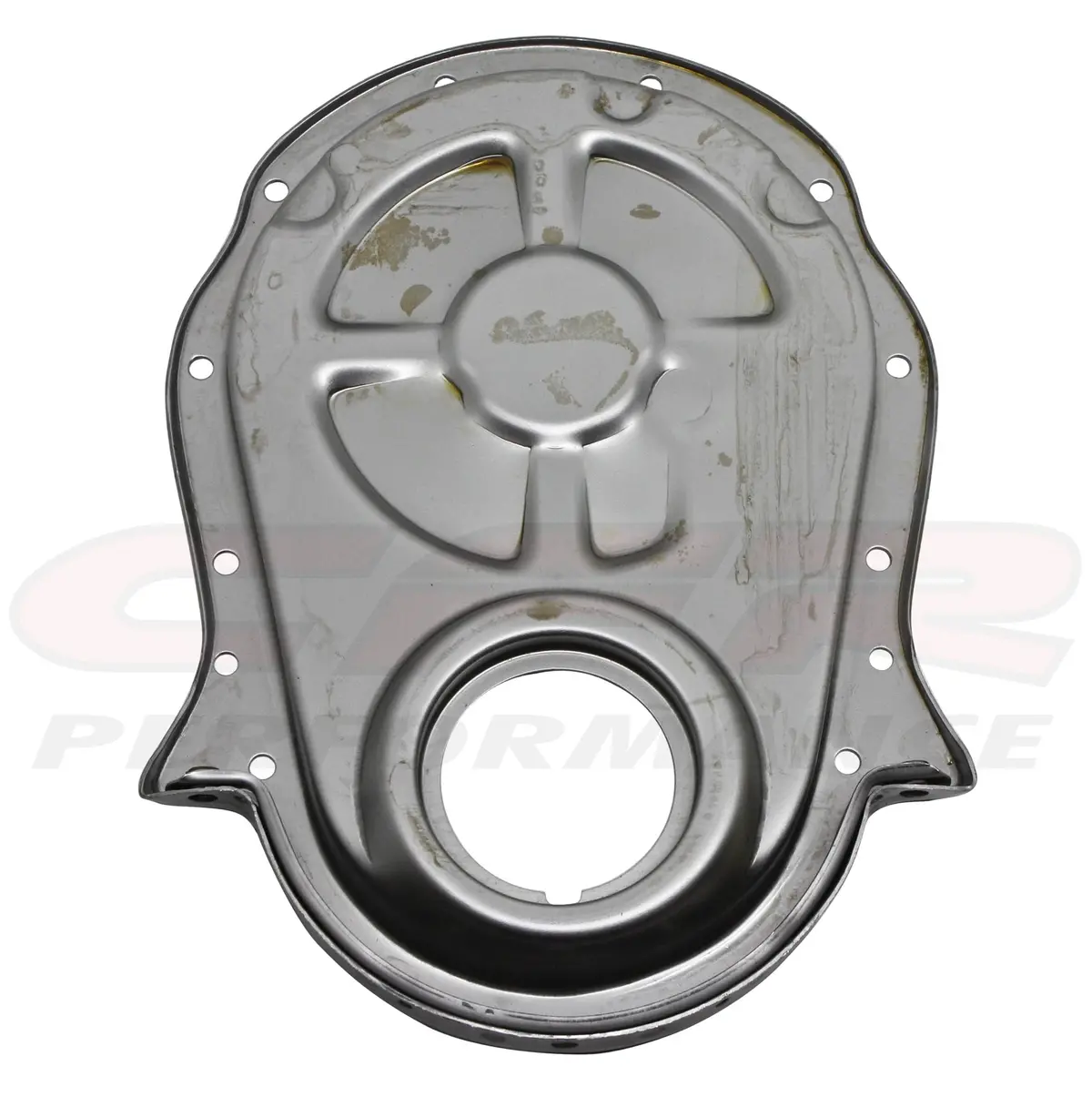 Raw Steel Timing Chain Cover – Chevy Big Block 396–454 Engines 1