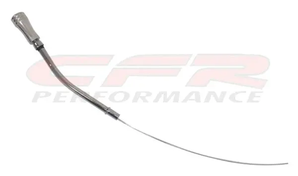 1955-79 Chevy Small Block Engine Oil Dipstick - Chrome W- Billet Aluminum Handle 1