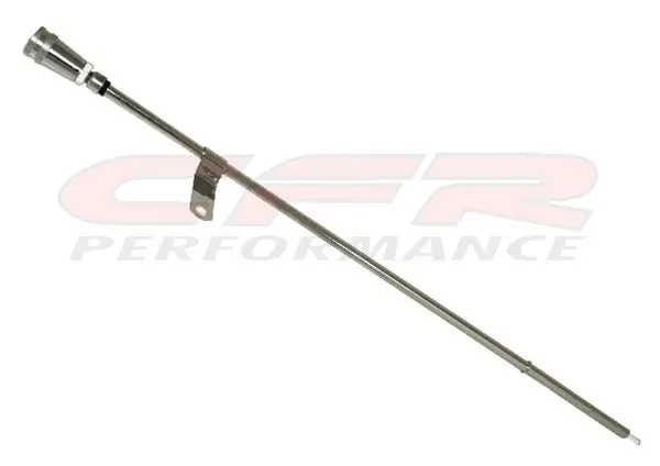 1965-90 Chevy Big Block Engine Oil Dipstick - Chrome W- Billet Aluminum Handle 1